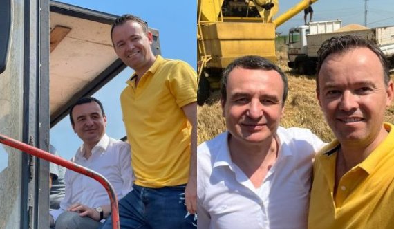 Peci i bashkëngjitet Kurtit në Kombajnë për korrje-shirje