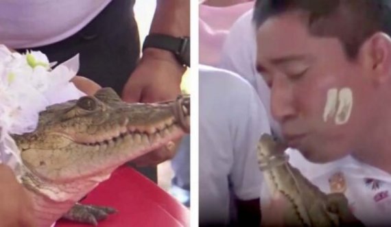 'Kur çmenden njerëzit?': Kryebashkiaku meksikan martohet me një aligator femër
