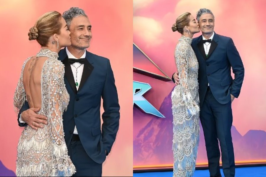 Premiera e “Thor: Love and Thunder”/ Rita Ora shkëlqen krah Taika Waititit, çifti nuk i kursejnë momentet romantike në tapetin blu