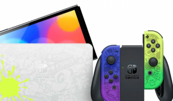 Nintendo bëri një Switch shumëngjyrësh të mbuluar me bojë Splatoon 3