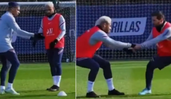 Neymari e injoroi Mbappen në stërvitje për të punuar me Messin