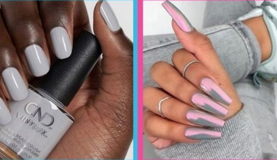 Manikyri me ngjyrë hiri  mund të jetë çdo gjë përveç se i mërzitshm