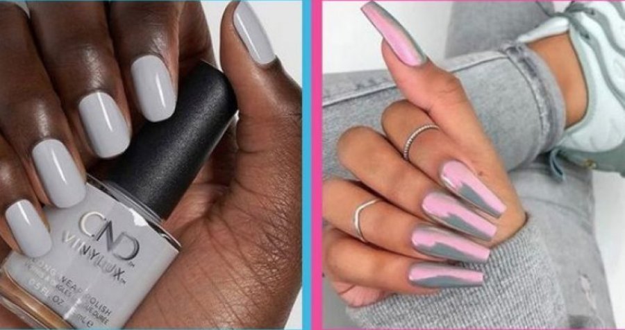 Manikyri me ngjyrë hiri  mund të jetë çdo gjë përveç se i mërzitshm