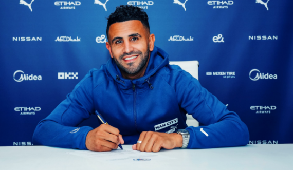 Mahrez rinovon kontratën me Manchester Cityn