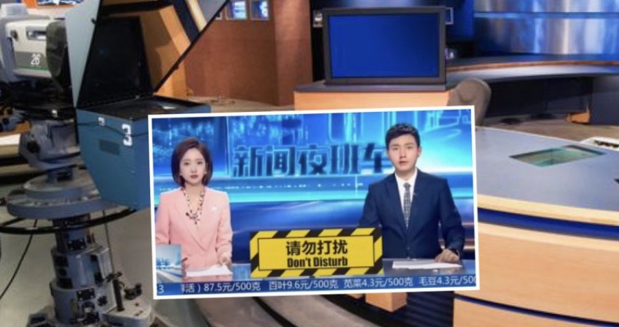 Pavarësisht se i rridhte gjak nga hunda, prezantuesi vazhdoi të jepte live lajmet