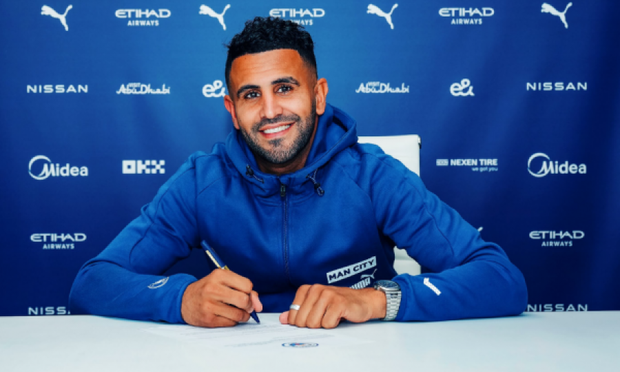 Mahrez rinovon kontratën me Manchester Cityn