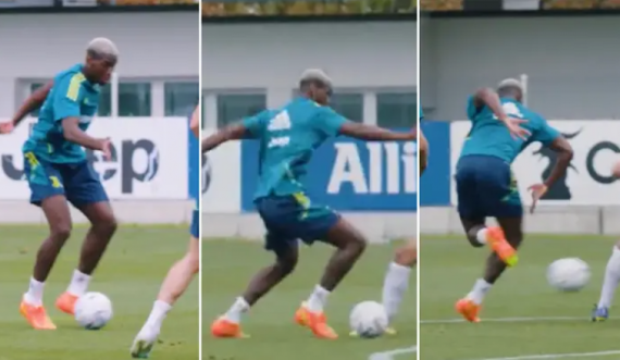 Pogba tregon aftësi të jashtëzakonshme gjatë seancës stërvitore të Juventusit