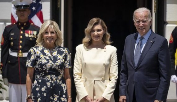 Zonja e parë e Ukrainës në Shtëpinë e Bardhë, takohet me Joe dhe Jill Biden