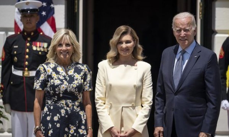 Zonja e parë e Ukrainës në Shtëpinë e Bardhë, takohet me Joe dhe Jill Biden