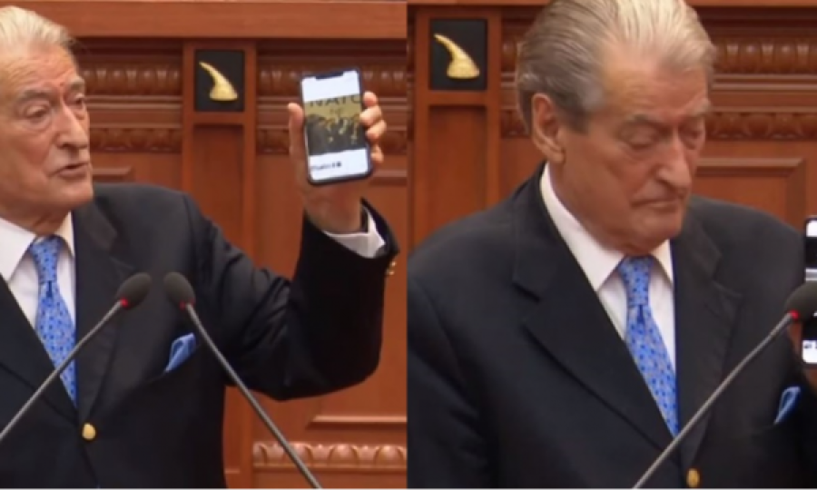 Berisha i përgjigjet Ramës për Thaçin – nxjerr një fotografi me ish-presidentin në Parlament