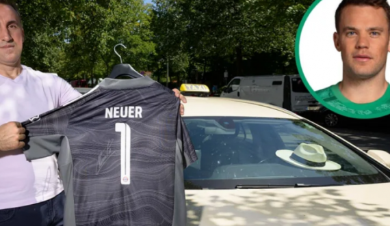 Taksisti shqiptar i ktheu portofolin e humbur Neuer-it, portieri gjerman e shpërblen në mënyrë qesharake