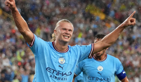 Haaland e kalon Man Cityn në epërsi