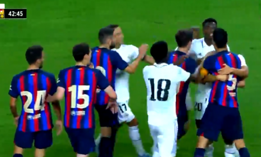 Momenti kur eskaloi situata në “El Clasico”