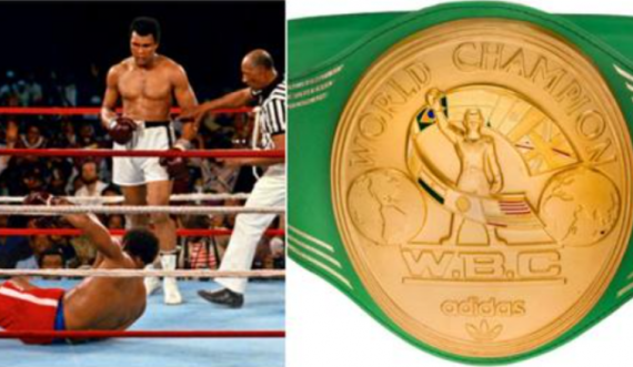  Shitet  me çmim marramendës rripi nga lufta e famshme “Rumble In The Jungle” e Muhammad Ali, për 13 herë më shumë se vlerësimi i saj real –