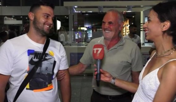 Babai pret djalin në aeroport: S’ka gëzim më të madh se kur m’vjen, nuk përshkruhet me fjalë