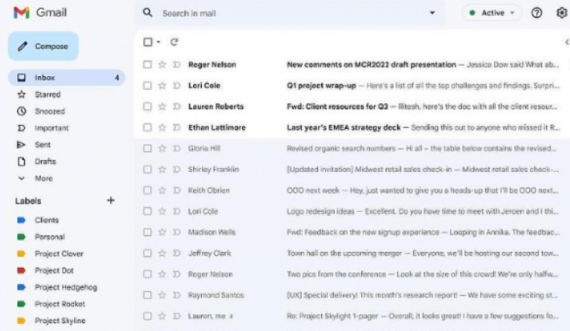 Gmail me ndryshime të reja po arrin te të gjithë përdoruesit