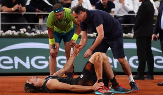 Zverev pëson lëndim të rëndë dhe largohet mes lotëve, Nadal kalon në finale të “French Open 2022”