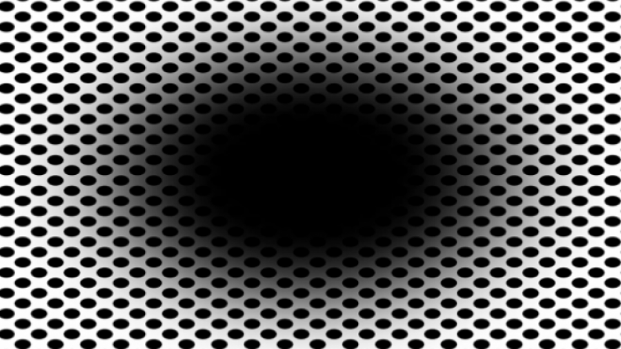 Iluzioni optik që duket sikur ‘vrima e zezë’ po ju gëlltit