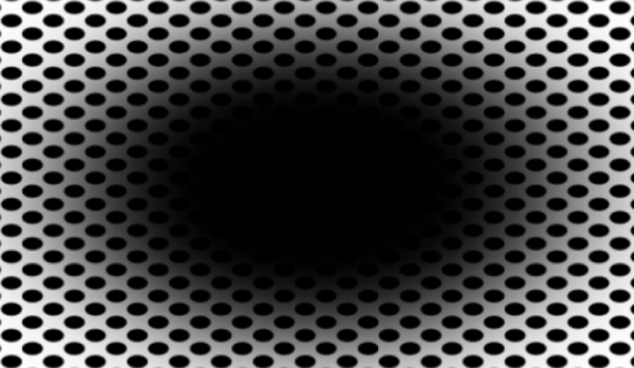 Iluzioni optik që duket sikur ‘vrima e zezë’ po ju gëlltit