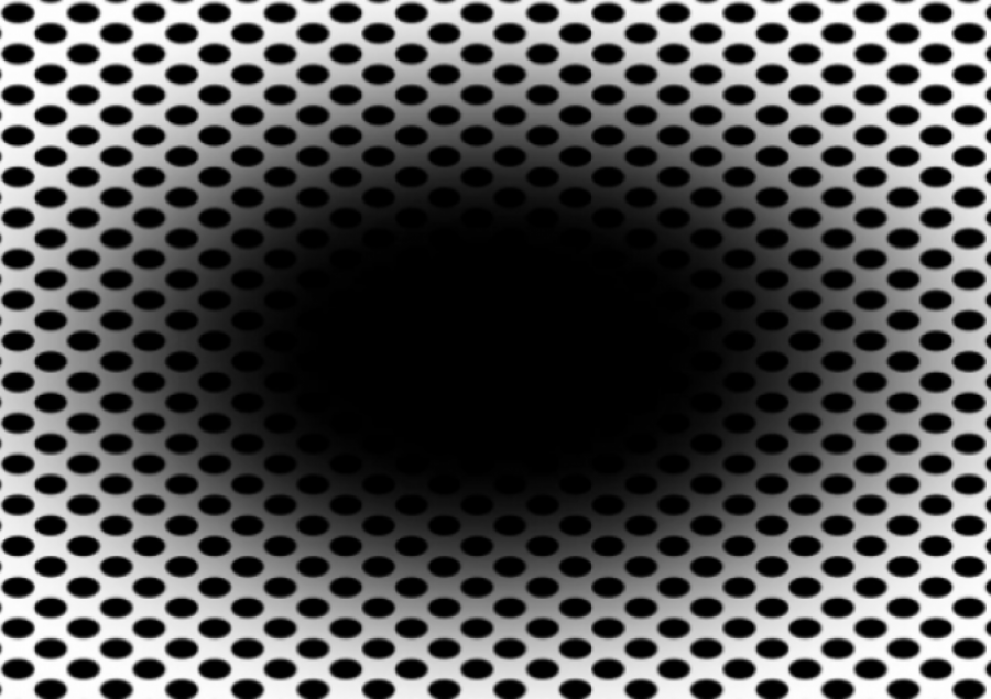 Iluzioni optik që duket sikur ‘vrima e zezë’ po ju gëlltit