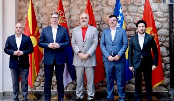 Mungon vetëm Kurti, Edi Rama publikon një fotografi me ‘kolegët’ pas samitit për Ballkanin e Hapur