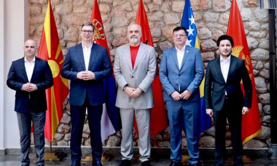 Mungon vetëm Kurti, Edi Rama publikon një fotografi me ‘kolegët’ pas samitit për Ballkanin e Hapur