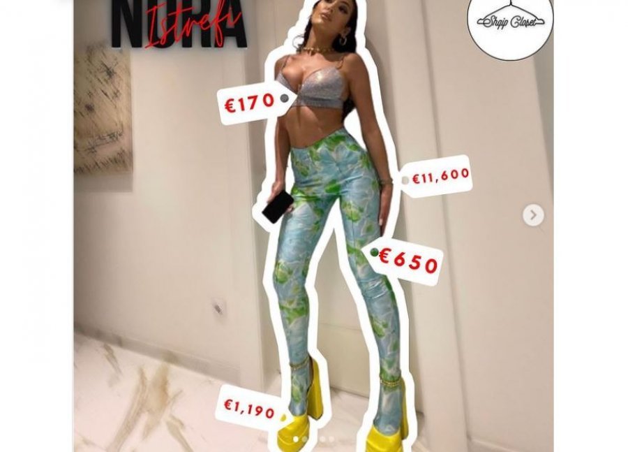 170 euro vetëm një karficë, veshja e fundit e Nora Istrefit kap shifrën marramendëse