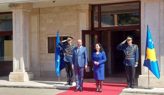 Presidentja Osmani pret në takim presidentin e Këshillit Evropian Charles Michel
