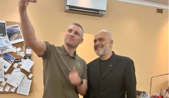 Fotografi e re nga takimi i Ramës me Klitschkon në Kiev