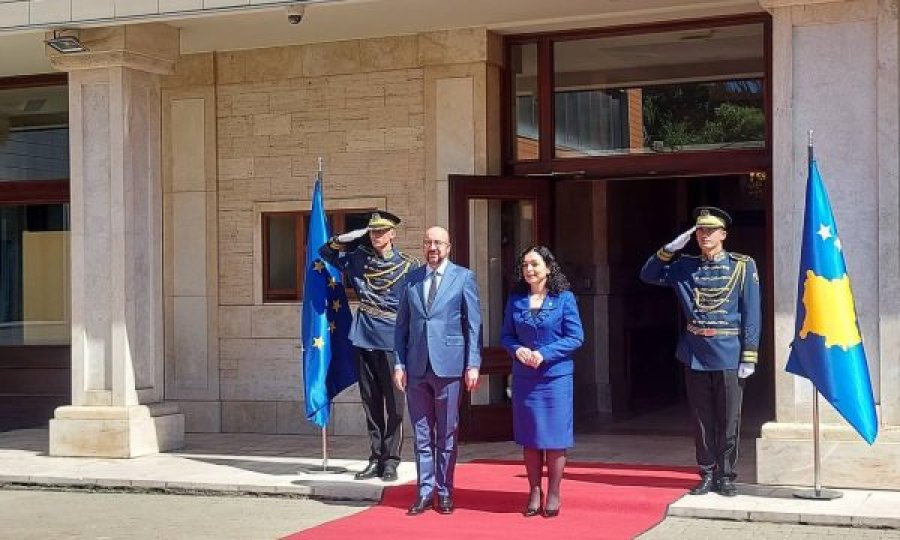 Presidentja Osmani pret në takim presidentin e Këshillit Evropian Charles Michel