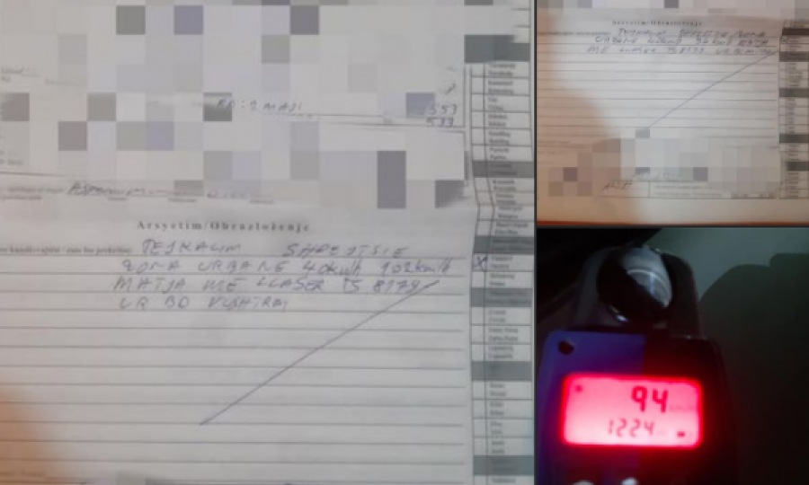 Tejkaluan shpejtësinë, Policia gjobit dy shoferë në Vushtrri me nga 500 euro