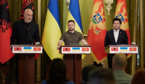 Njoftimi i Presidencës ukrainase pas vizitës së Ramës dhe Abazoviqit, nuk përmendet Kosova