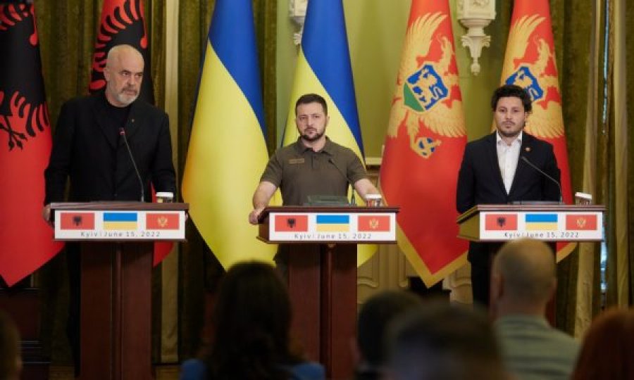 Njoftimi i Presidencës ukrainase pas vizitës së Ramës dhe Abazoviqit, nuk përmendet Kosova