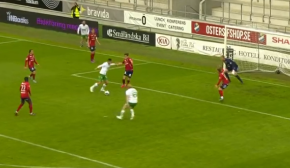 Selmani shënon dy gola të shpejtë, trullosi mbrojtjen dhe portierin