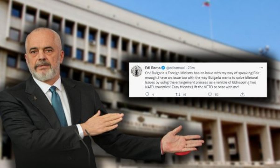 Rama i përgjigjet ministres bullgare: Miq! Hiqni VETO-n ose më duroni mua