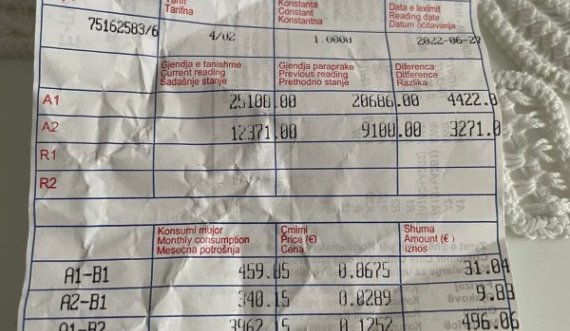 Qytetarit nga Kosova i vjen fatura 768 euro, dyshon se KEDS ia ka bërë qëllimisht