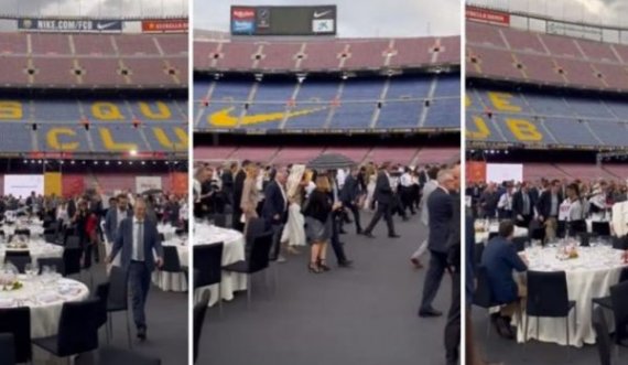 Dasma e parë në “Camp Nou” nuk shkon si duhet, shiu i “trembi” dasmorët