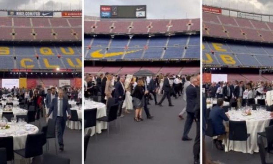 Dasma e parë në “Camp Nou” nuk shkon si duhet, shiu i “trembi” dasmorët