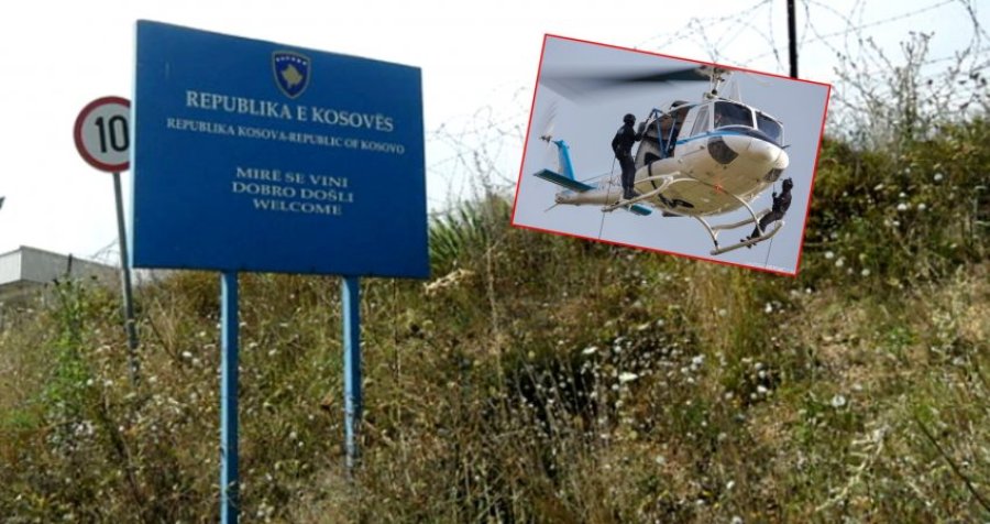 Helikopteri serb lëshon parashutistë në zonën kufitare, dyshohet që hyn edhe në territorin e Kosovës