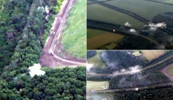 Parashutistët ukrainas shkatërrojnë me municion kolonën e automjeteve ruse