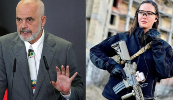 Edi Rama publikon fotografinë me kallashnikov të Miss Ukrainës