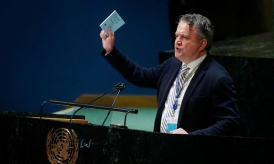 Ambasadori i Ukrainës në OKB e krahason Putinin me Hitlerin