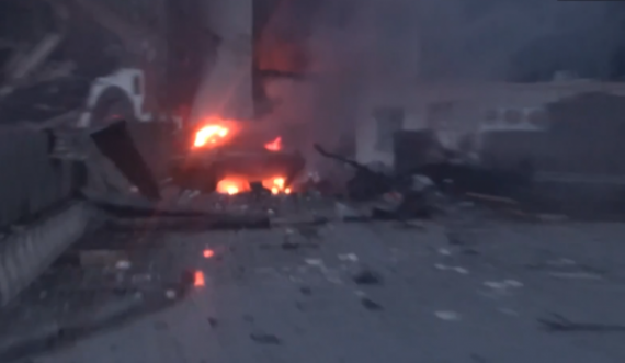 Pasojat e sulmit rus në afërsi të Kievit