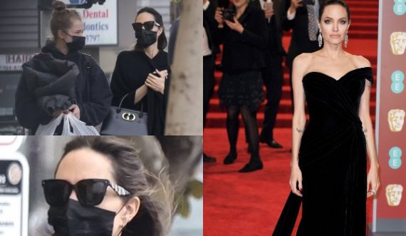 Jo vetëm në tapetin e kuq, Angelina Jolie duket mjaft elegante edhe kur bën shopping/FOTO