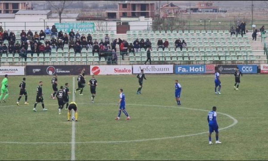 Mbyllen pjesët e para në dy ndeshjet e Superligës, Dukagjini po fiton ndaj Prishtinës, baras në Malishevë