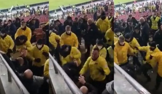 Kaos në Gjermani, dalin pamje të sulmit fizik ndaj tifozëve nga sigurimi i stadiumit