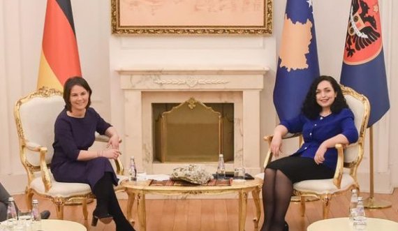 Osmani dhe Gërvalla presin Ministren e Jashtme të Gjermanisë, Presidentja njofton për çka është folur