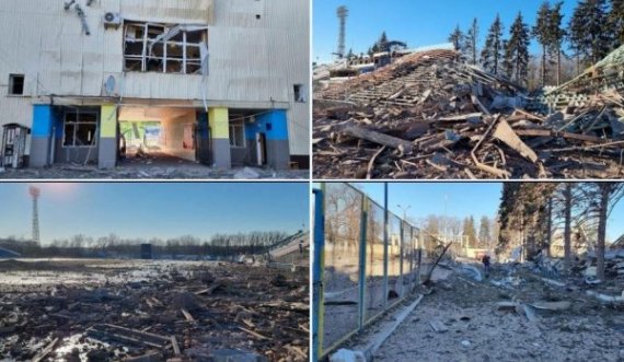 Rusët e shkatërrojnë edhe një stadium futbolli në Ukrainë