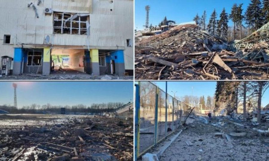 Rusët e shkatërrojnë edhe një stadium futbolli në Ukrainë