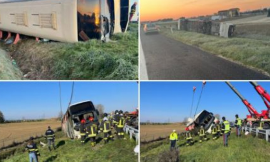 E dhimbshme, përmbyset autobusi që transportonte refugjatë nga Ukraina